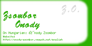 zsombor onody business card